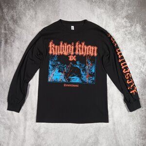 Kublai Khan TX 'Resentment' LS Shirt • Black • Small • Hardcore/Metalcore • RARE